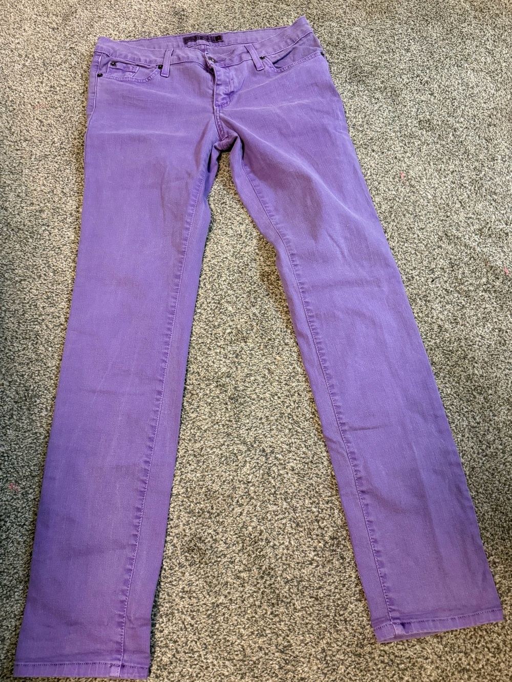 Juniors purple GJG denim jeans size 11. EUC